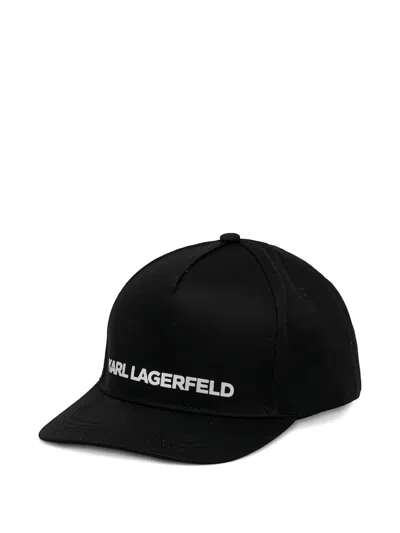 Karl Lagerfeld Logo Cap In Animal Print