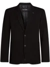 Karl Lagerfeld Logo-charm Blazer In Schwarz