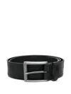 Karl Lagerfeld Logo-debossed Belt In Black