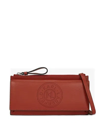 Karl Lagerfeld Logo-detail Cross Body Bag In Red