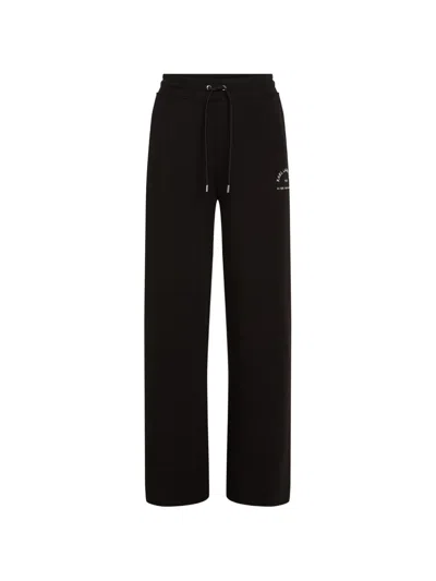 Karl Lagerfeld Logo-detail Drawstring Track Pants In Black