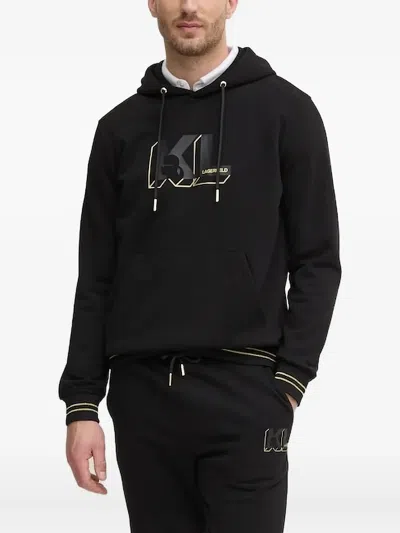 Karl Lagerfeld Logo-detail Hoodie In Black