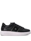 Karl Lagerfeld Logo-detail Platform Sneakers In Black
