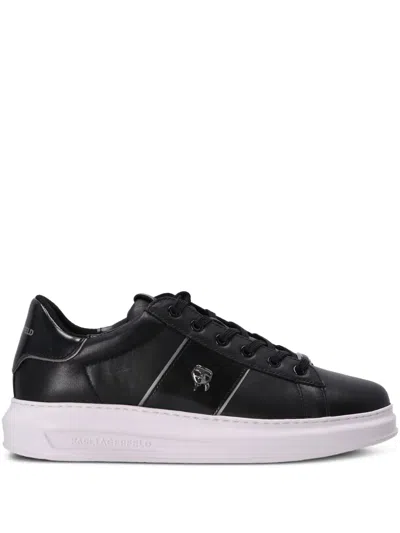 Karl Lagerfeld Logo-detail Platform Sneakers In Black
