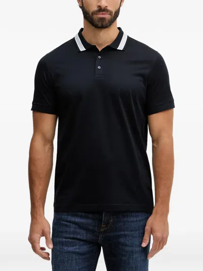 Karl Lagerfeld Logo-detail Polo Shirt In Black