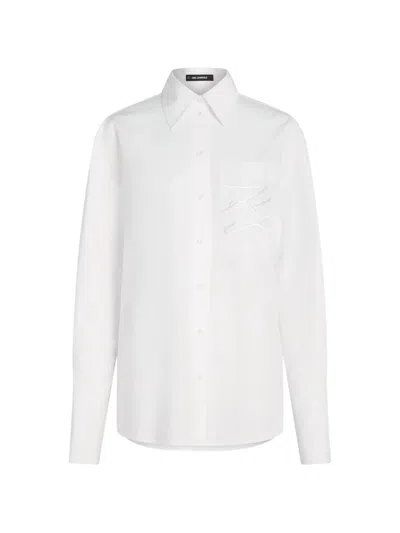 Karl Lagerfeld Logo-detail Shirt In White