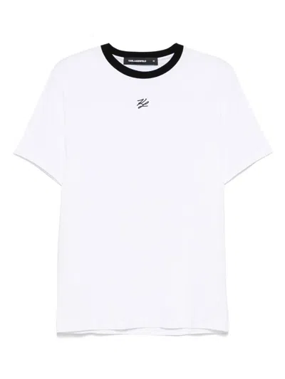 Karl Lagerfeld Logo-detail T-shirt In White