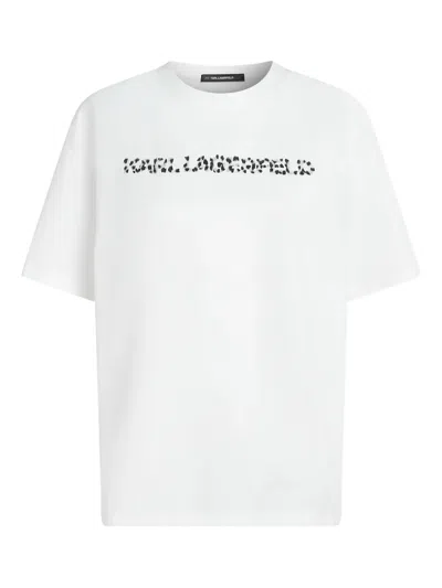 Karl Lagerfeld Logo-detail T-shirt In White