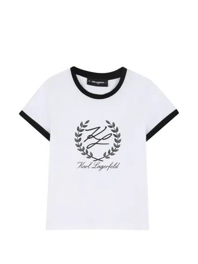 Karl Lagerfeld Logo-detail T-shirt In White
