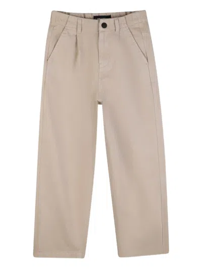 Karl Lagerfeld Kids' Logo-detail Trousers In Neutral