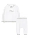 Karl Lagerfeld Logo-detail Two-piece Set In White