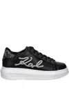 Karl Lagerfeld Logo-embellished Sneakers In Black