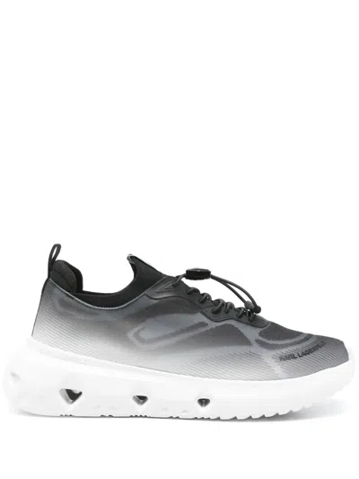 Karl Lagerfeld Logo-embellished Sneakers In Black