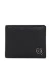 Karl Lagerfeld Logo-embossed Bifold Wallet In Black