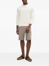 Karl Lagerfeld Logo-embossed Crew-neck Sweatshirt In White