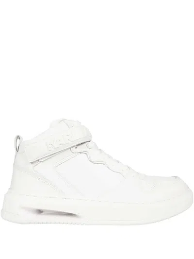 Karl Lagerfeld Logo-embossed Sneakers In White
