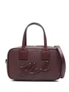 Karl Lagerfeld Logo-embossed Tote Bag In Red