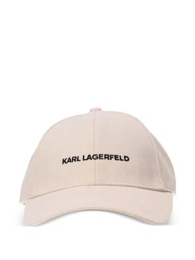 Karl Lagerfeld Logo-embroidered Baseball Cap In Pink
