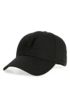 Karl Lagerfeld Logo Embroidered Baseball Hat In Black