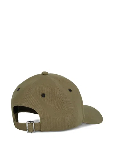 Karl Lagerfeld Logo-embroidered Cap In Green