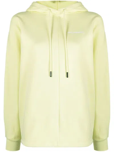 Karl Lagerfeld Logo-embroidered Organic Cotton Hoodie In 绿色