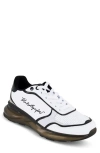 Karl Lagerfeld Paris Logo Embroidered Runner Sneaker In White