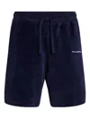 Karl Lagerfeld Logo-embroidered Shorts In Blue