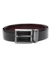 Karl Lagerfeld Logo-embossed Leather Belt In Black
