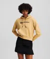 Karl Lagerfeld Logo Hoodie In Yellow