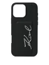 Karl Lagerfeld Karl Signature Iphone 16 Pro Case In Black