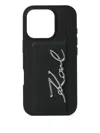 Karl Lagerfeld Karl Signature Iphone 16 Pro Case In Black