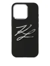 Karl Lagerfeld Karl Autograph Iphone 16 Pro Max Case In Black