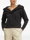 Karl Lagerfeld Logo-jacquard Hoodie In Black