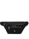 Karl Lagerfeld Logo-lettering Belt Bag In Black