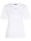 Karl Lagerfeld Logo-lettering Cotton T-shirt In White