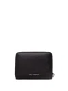 Karl Lagerfeld Logo-lettering Wallet In Black