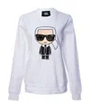 Karl Lagerfeld Logo Logo Sweater In White