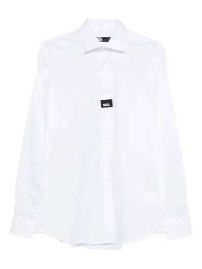 Karl Lagerfeld Logo-motif Shirt In White
