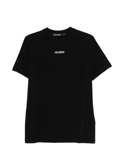 Karl Lagerfeld Logo-motif T-shirt In Black