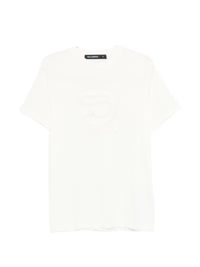 Karl Lagerfeld Logo-motif T-shirt In White