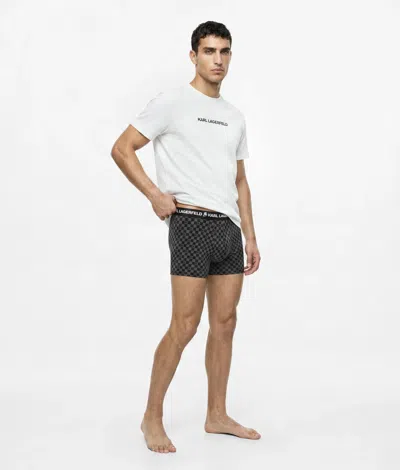 Karl Lagerfeld Logo Pyjama T-shirt And Trunks Gift Set In White