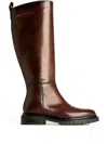 Karl Lagerfeld Logo-patch Boots In Brown