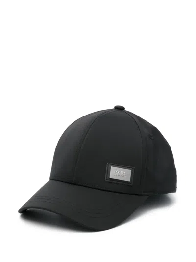 Karl Lagerfeld Logo-patch Cap In Black
