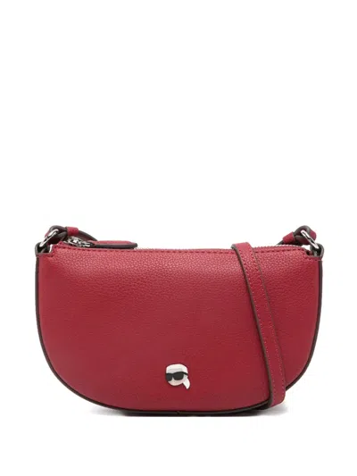 Karl Lagerfeld Logo-patch Cross Body Bag In Red