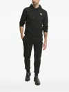 Karl Lagerfeld Logo-patch Hoodie In Black