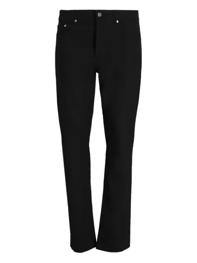 Karl Lagerfeld Logo-patch Jeans In Black