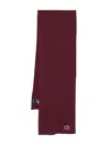 Karl Lagerfeld Logo-patch Scarf In Red