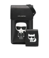 Karl Lagerfeld Logo-patch Shoulder Bag In Black