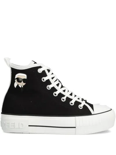 Karl Lagerfeld Kampus Max Karl Ikonic Sneakers In Black