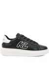Karl Lagerfeld Logo-patch Sneakers In Black